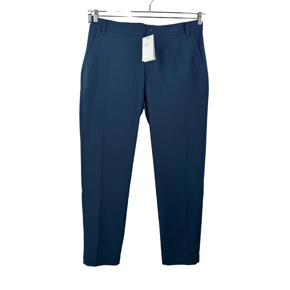 Nike Victory Golf Pants 36x32 Navy Dri-FIT Ankle Length athleisure tech wear